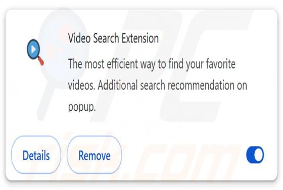 Video Search Extension Browserentführer