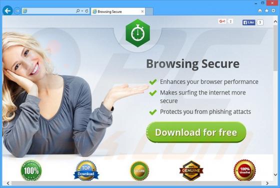 Browsing Secure Werbefinanzierte Software