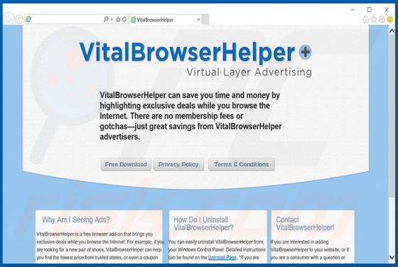 Vital Browser Helper Werbung