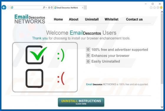 Email Descontos Werbung