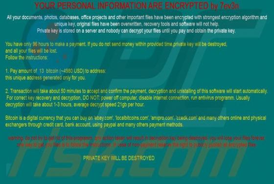 7ev3n Erpressersoftware