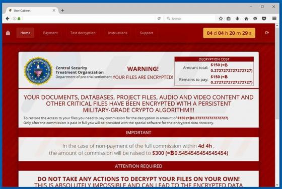 Cry Erpressersoftware