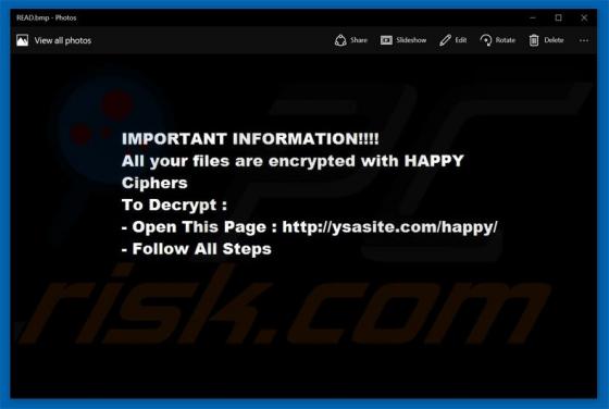 HappyLocker Erpressersoftware