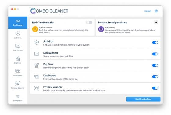 Combo Cleaner: Antivirus und System Optimierer (für Mac Computer)