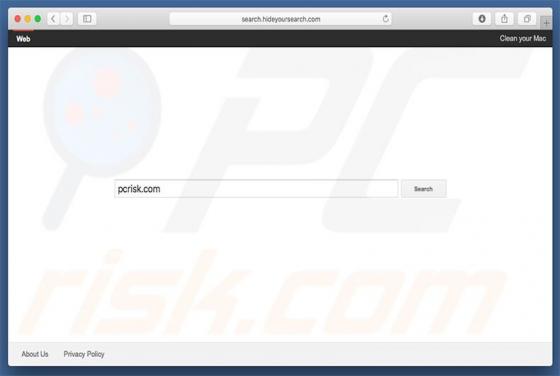 Search.hideyoursearch.com Weiterleitung (Mac)