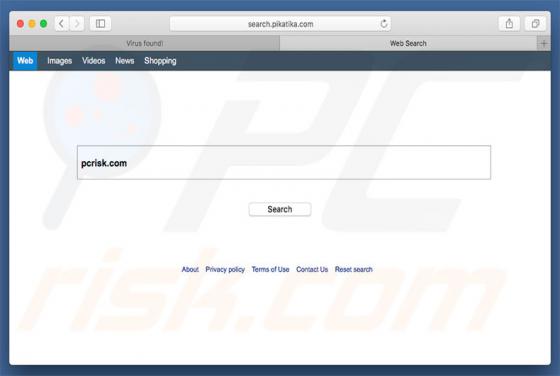 Search.pikatika.com Weiterleitung (Mac)