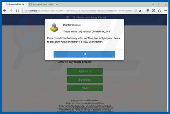 You Are Today's Lucky Visitor Schwindel