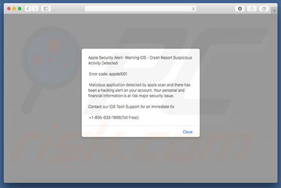 Apple Security Alert Schwindel (Mac)