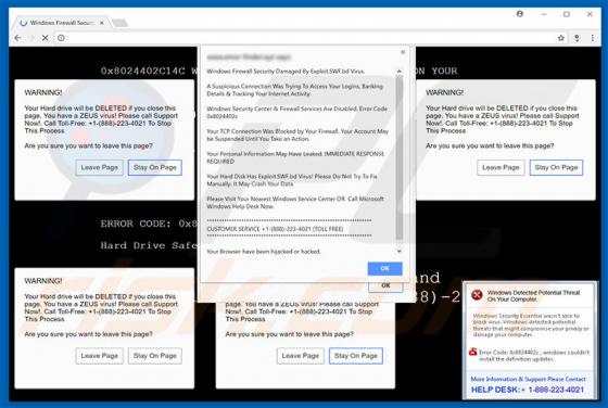Exploit.SWF.bd Virus Schwindel