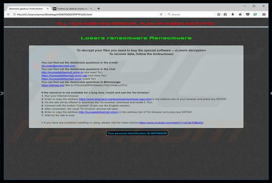 Losers Erpressersoftware
