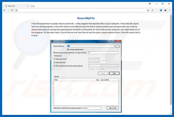 SearchMyFile Werbefinanzierte Software