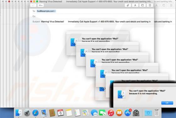 Immediately Call Apple Support Schwindel (Mac)