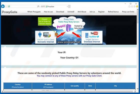 ProxyGate Werbefinanzierte Software