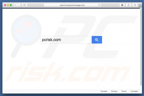 Search.anysearchmanager.com Weiterleitung (Mac)