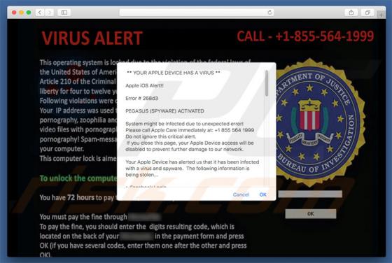 PEGASUS SPYWARE ACTIVATED Schwindel (Mac)