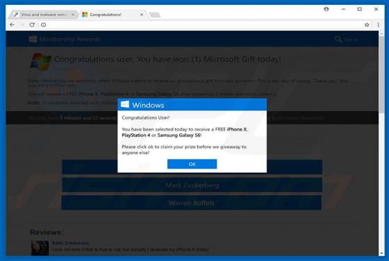 Congratulations, You Have Won Schwindel
