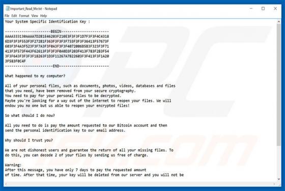 InfiniteTear Erpressersoftware