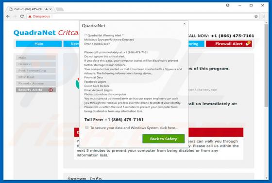 Comcast Cable Warning Alert Schwindel