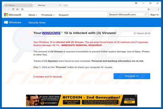 Your Windows 10 Is Infected With 3 Viruses Schwindel