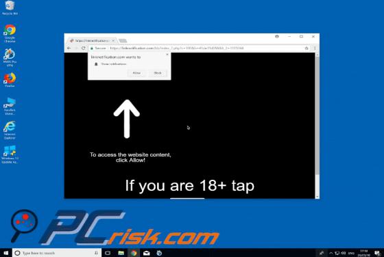 Webseiten-Benachrichtigungen erlauben POP-UP Betrug