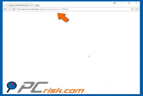 Onclickbright.com POP-UP Weiterleitung