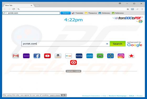 FromDocToPDF Symbolleiste