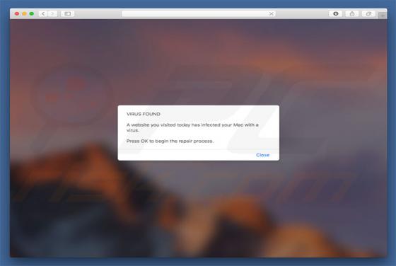 Website You Visited Infected Your Mac With A Virus POP-UP Betrug (Mac)