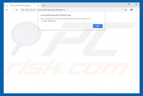 Your Computer Is Permanently Blocked POP-UP Betrug