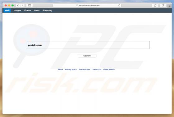 Search.debrikon.com Weiterleitung (Mac)