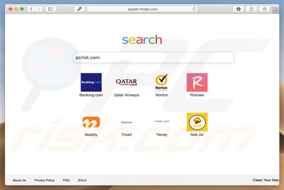 Spyder-finder.com Weiterleitung (Mac)