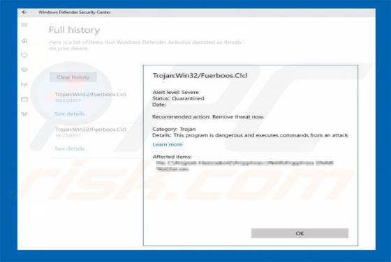 Trojan:Win32/Fuerboos Virus