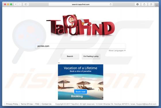Search.tapufind.com Weiterleitung (Mac)