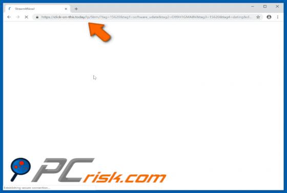 Click-on-this.today POP-UP Weiterleitung