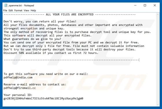 Tfude Ransomware