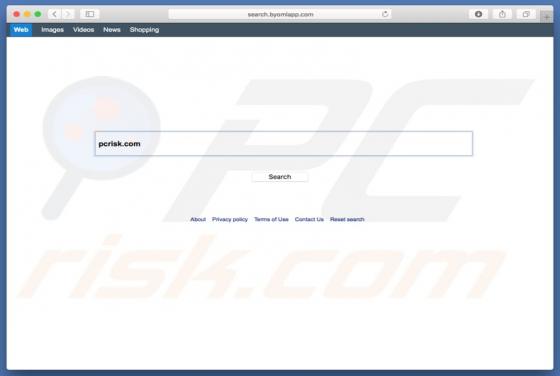 Search.byomlapp.com Weiterleitung (Mac)