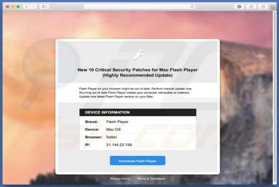 10 Critical Security Patches For Mac Flash Player POP-UP Betrug (Mac)