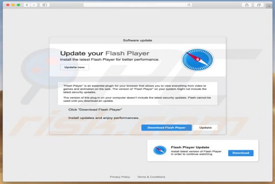 Fake Flash Player Update POP-UP Betrug (Mac)