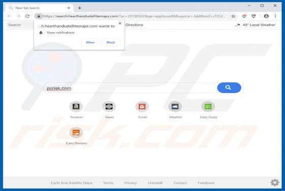 Search.hearthandsatellitemaps.com Weiterleitung