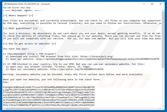 Sodinokibi Erpressersoftware