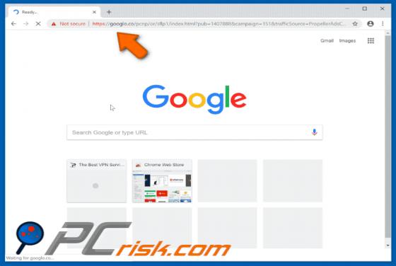 Googlo.co POP-UP Weiterleitung