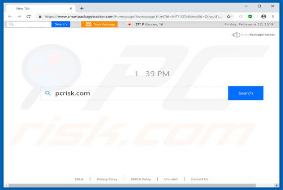 Smartpackagetracker.com Weiterleitung