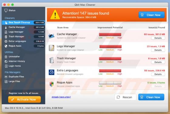 Qbit Mac Cleaner Unerwünschte Anwendung (Mac)