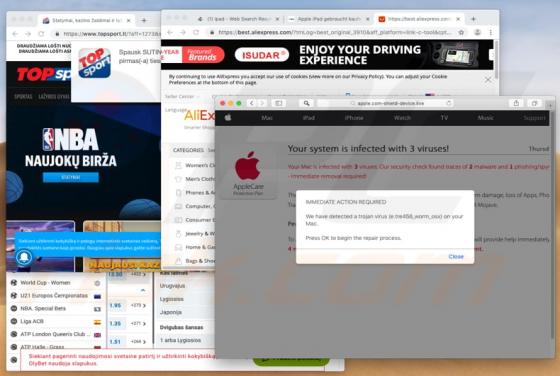 POP-UP-Werbung Virus (Mac)