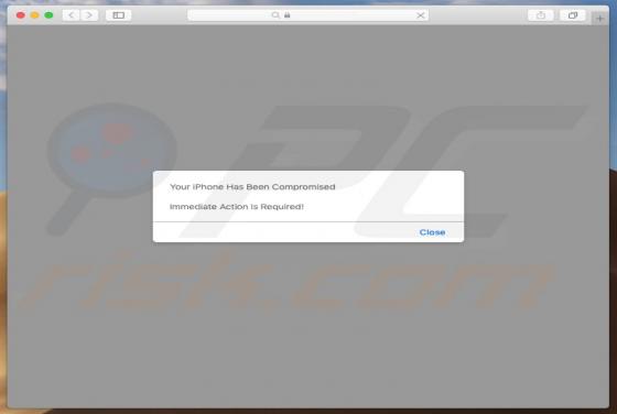 Your Apple iPhone Is Severely Damaged POP-UP Betrug (Mac)