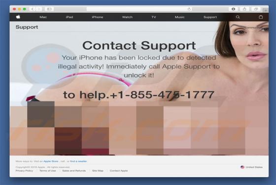 iPhone Has Been Locked POP-UP Betrug (Mac)