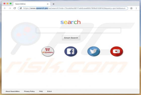 Qsearch.pw Weiterleitung (Mac)