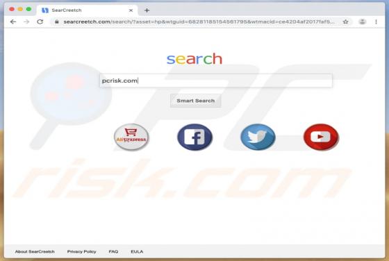 Searcreetch.com Weiterleitung (Mac)