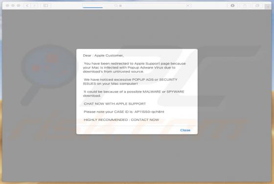 You Have Been Redirected To Apple Support Page POP-UP Betrug (Mac)