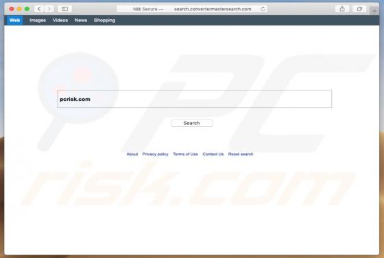 Search.convertermastersearch.com Weiterleitung (Mac)