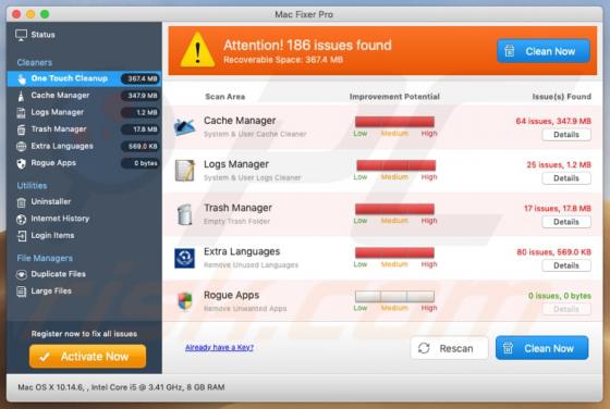 Mac Fixer Pro unerwünschte Anwendung (Mac)